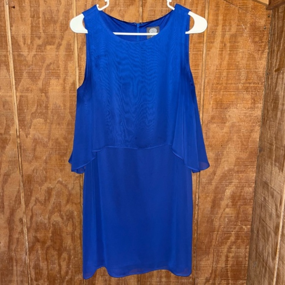 Vince Camuto Royal Blue Midi Sheath Dress - Size 6